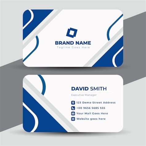 Premium Vector Professional Company Business Card Template Design