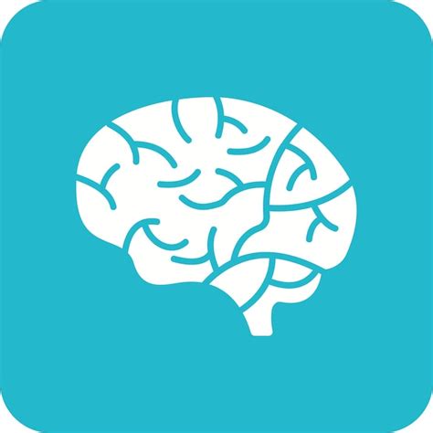 El Icono Del Cerebro Vector Premium