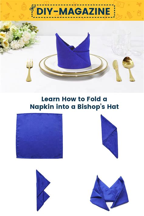 Napkin Folding Bishops Hat Tutorial Bishop Hat Napkin Folding Napkins