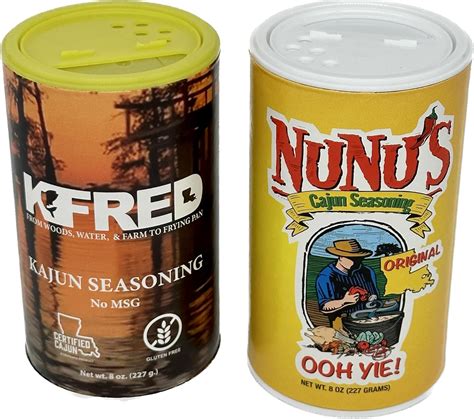 Kfred Kajun Seasoning 8oz And Nunus Cajun Seasoning 8oz