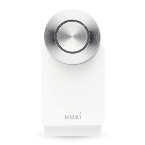 Smart Lock Pro White 4th Generation Swiss Round Profile Cylinder Nuki