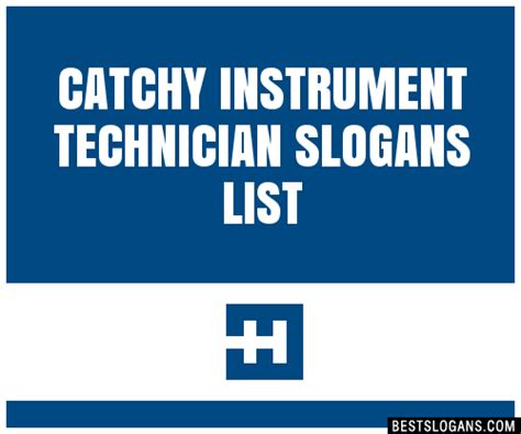 100 Catchy Instrument Technician Slogans 2024 Generator Phrases