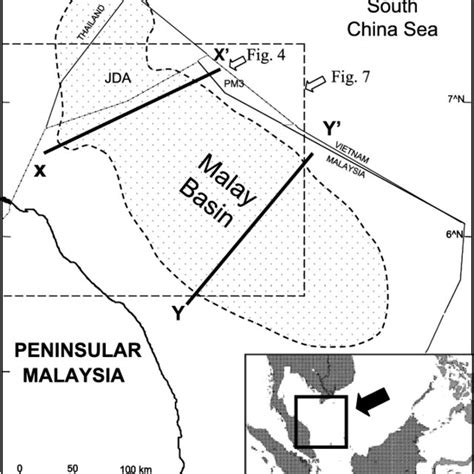 Location Map Of The Malay Basin Offshore Peninsular Malaysia Lines XX