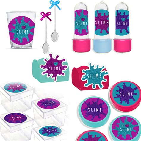 Kit Lembrancinha Festa Slime Itens P Conv Elo