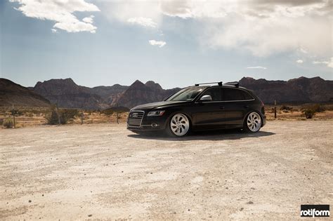 Stanced SUV Audi SQ5 Featuring Air Suspension And Wide Wheels CARiD