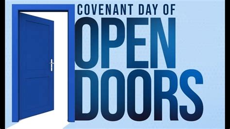 Covenant Day Of Open Doors May Youtube