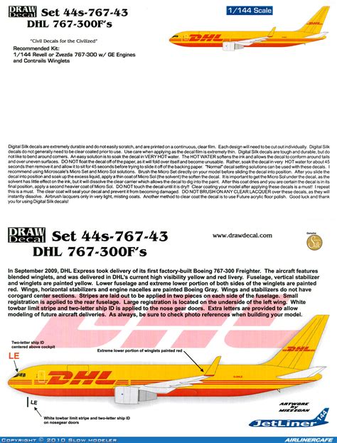 Drawdecal Boeing 767 300 7003 Airlinercafe