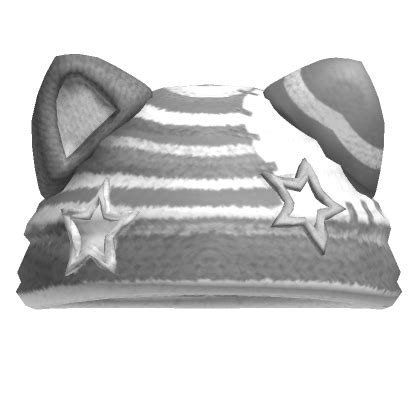 Y2K Patched Cat Knit Beanie Grey Roblox Item Rolimon S