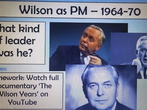 Harold Wilson as Leader 1964-70 - AQA A Level British History ...