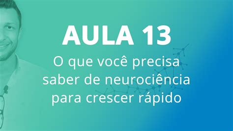 Aula 13 O que você precisa saber de neurociência para crescer rápido