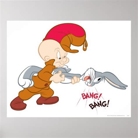 ELMER FUDD™ and BUGS BUNNY™ Poster | Zazzle.com