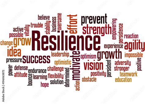 Resilience Word Cloud Concept 3 Stock Illustration Adobe Stock