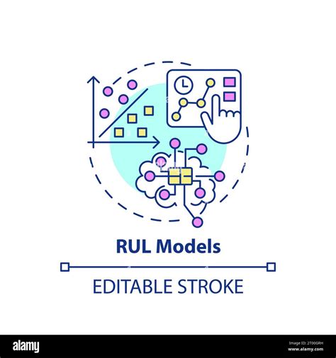 2d Colorful Thin Linear Icon Rul Models Concept Stock Vector Image And Art Alamy