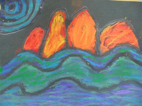 Mrs. Carroll's Crayons: Chalk Pastel Warm/Cool Landscapes