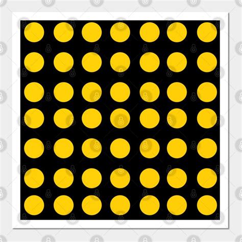 Polka Dots Yellow On Black by cultra-design | Polka dot pattern design ...