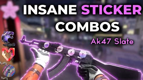 Most Insane Ak Slate Sticker Combos Cs Youtube