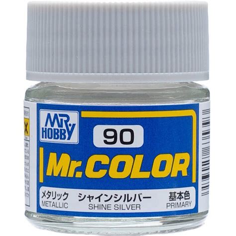 Mr Hobby Mr Color C90 Shine Silver Metallic 10ml Bandai Gundam