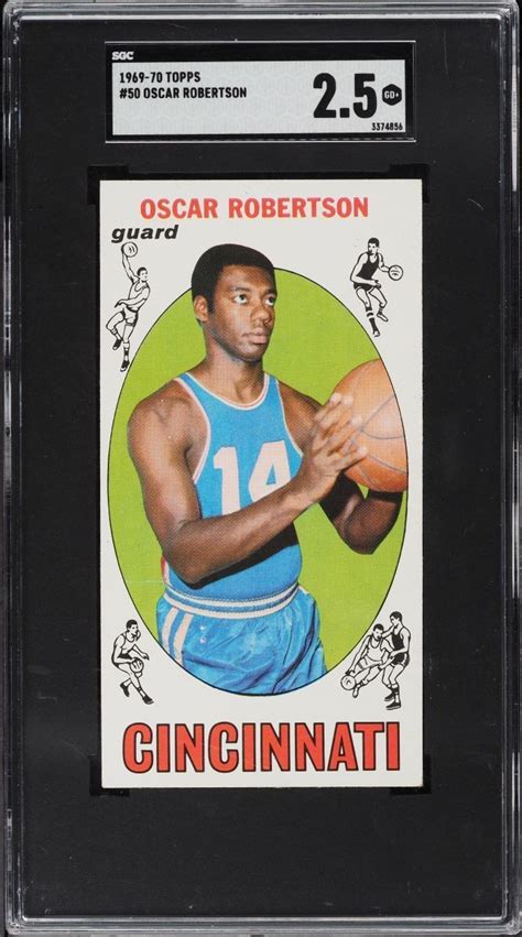 1969 Topps Oscar Robertson 50 SGC 2 5 GOOD MySlabs