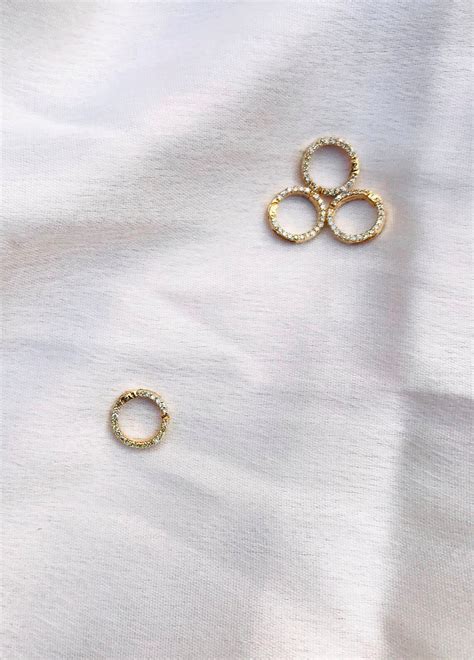 Double Sided Clasp Diamond Clasp 14k Gold Clasp Round Gold Etsy