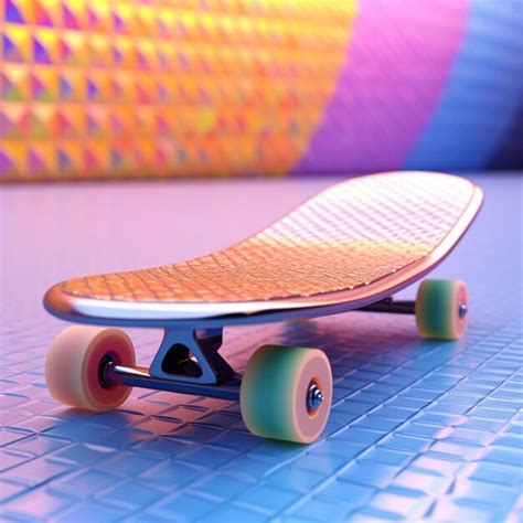 Premium Ai Image Futuristic Skateboard