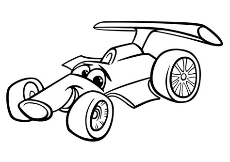 Sports Car Cartoon Drawing