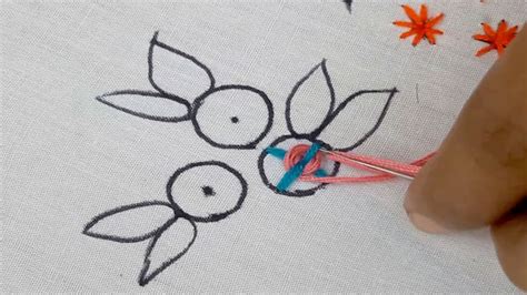 Hand Embroidery Spider Stitch Design Spider Stitch Tutorial YouTube