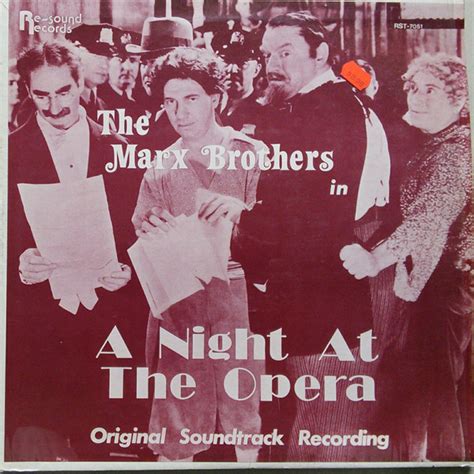 The Marx Brothers – The Marx Brothers In A Night At The Opera (Vinyl ...