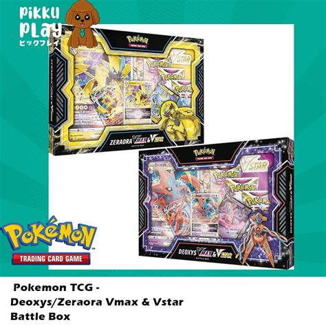 Pokemon Tcg Deoxyszeraora Vmax And Vstar Battle Box Shopee Singapore