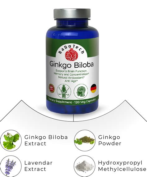 Ginkgo Biloba - Brain Function, Memory & Concentration Boost – RaDoTech