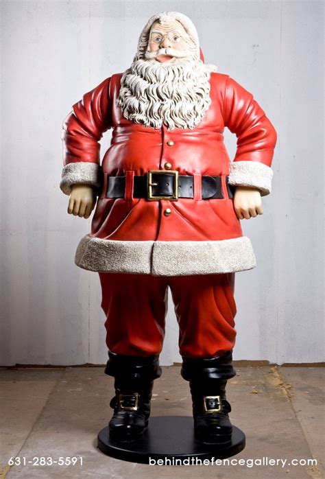 Santa Claus Statue Santa Statues Jolly Santa Holiday Photoshoot