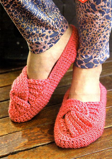 Pantuflas Tejidas Al Crochet Con Cuadrados Zapatos De Ganchillo