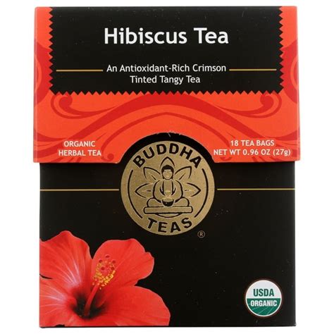 Buddha Teas Hibiscus Organic Tea 18 Bags