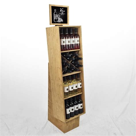 Wood Wine Floor Display Case Beer Display Bottle Display Display Case Display Stand Wooden