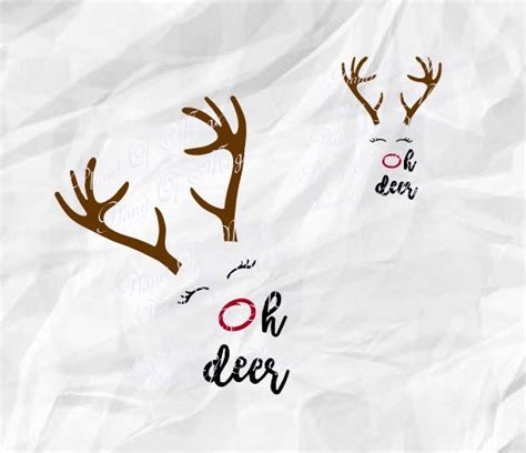 Hunting Cut File Oh Deer Svg Deer Cut File Deer Antler Svg Hunting