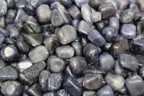 Iolite Tumbled Stones: Choose How Many Pieces ('A' Grade, Tumbled Iolite, Iolite Crystal ...