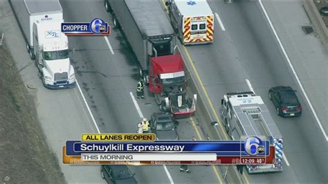 Schuylkill Expressway Reopens After Multi Vehicle Crash 6abc Philadelphia