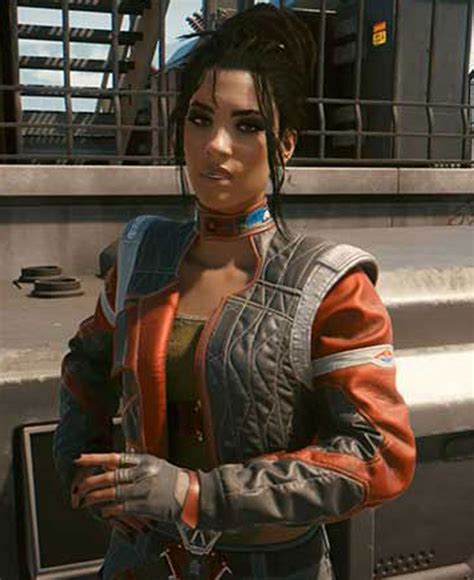 Cyberpunk 2077 Panam Cropped Red And Grey Jacketpanam Palmer Is