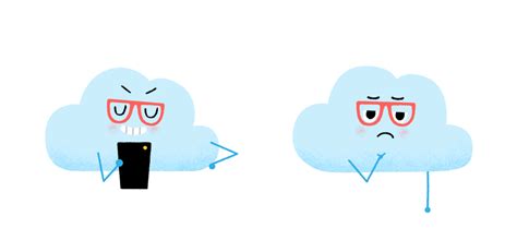 digital cloud animated icons behance