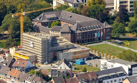 Luftbild Dinslaken Sanierung Freizeitzentrum Kino Gebäude in