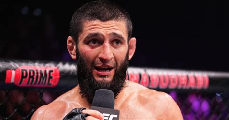 Khamzat Chimaev Walks Away From Post-UFC 294 Interview After Being Overwhelmed With Emotion