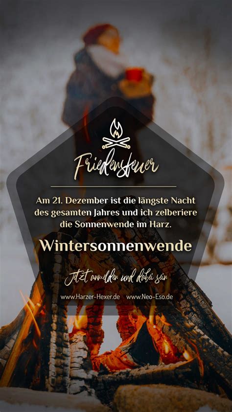 Lagerfeuer Zur Wintersonnenwende Friedensfeuer Ritual NEOeso