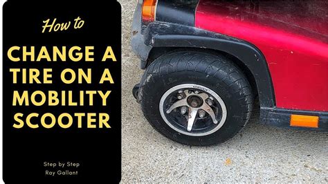 How To Change A Tire On A Mobility Scooter Youtube