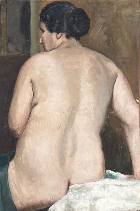 Studio Anatomico Nudo Di Schiena Dipinti Olio Su Tela Corydon