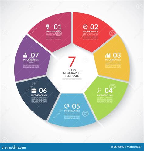 Infographic Circle Process Chart Cycle Diagram With Steps Parts Images