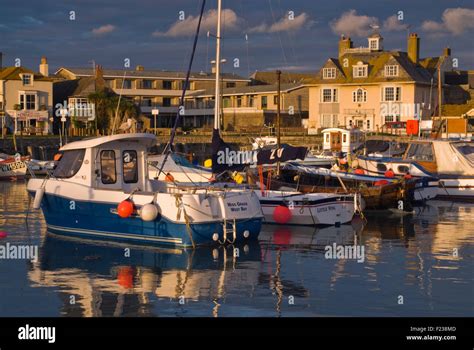 West Bay Harbour on Dorset's Jurassic Coast near Bridport, Dorset ...