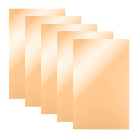 Glowforge Compatible 12 X 19 X 1 8 Rose Gold Mirror Acrylic Sheets