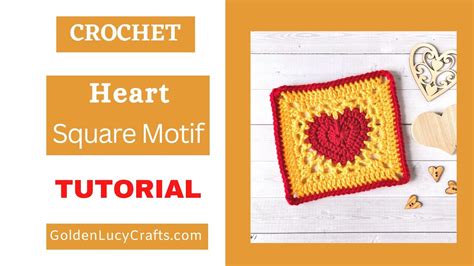 How To Crochet My Heart Square Motif Youtube