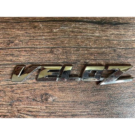 Jual Logo Emblem Mobil Tulisan Veloz Chrome Shopee Indonesia