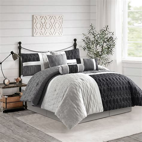 Nanshing 7 Piece Grey King Comforter Set In The Bedding Sets Department