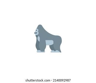 Gorilla Vector Isolated Icon Gorilla Emoji Stock Vector (Royalty Free ...